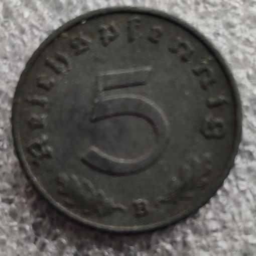 Германия - Третий рейх 5 рейхспфеннигов  1940 г.