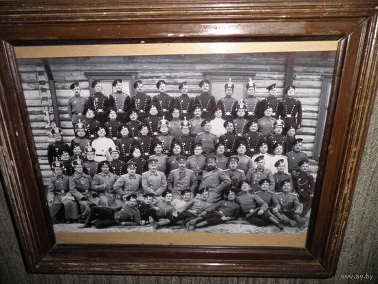 Фотография солдаты и офицеры РИА.Русско-Японская война 1904-1905 гг.(фото 1990 г с оригинала).34х27 см(с рамкой)С рубля.