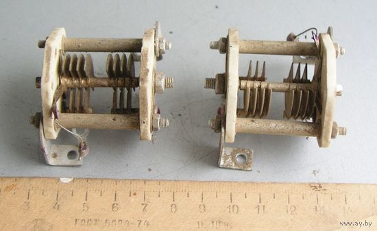 Конденсатор подстроечный сдвоенный