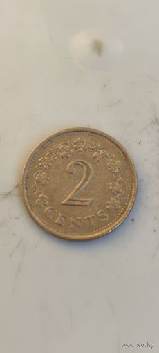 Мальта 2 цент 1977