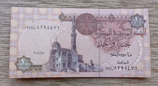 Werty71 Египет 1 фунт 2004 UNC банкнота