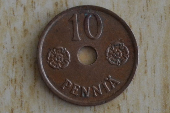 Финляндия 10 пенни 1941 с 1 руб
