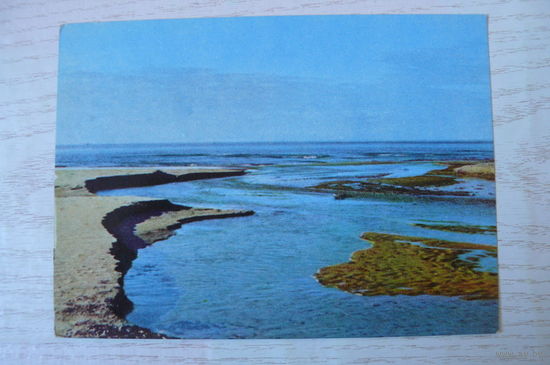 Прибалтика, Латвийская ССР, Саулкрасты. Устье речка Петерупите чистая.