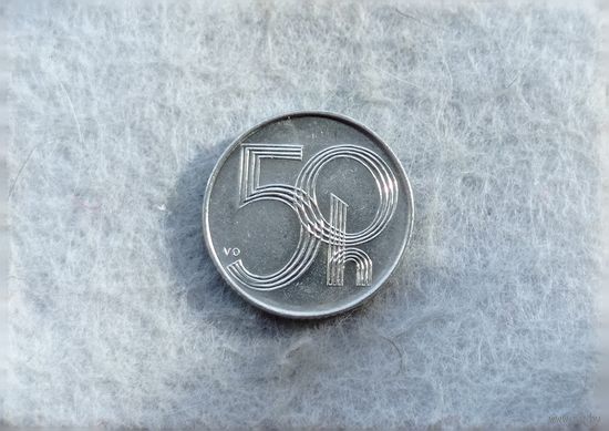 Werty71 Чехия Чехословакия 50 геллеров 1995 Лев