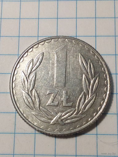 1 злотый Польша 1988 год