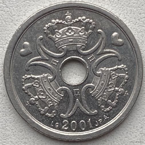 Дания 1 крона 2001 г.