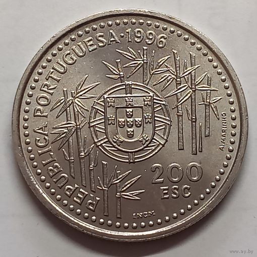 Португалия 200 эскудо, 1996 Прибытие португальцев в Китай в 1513 году UNC