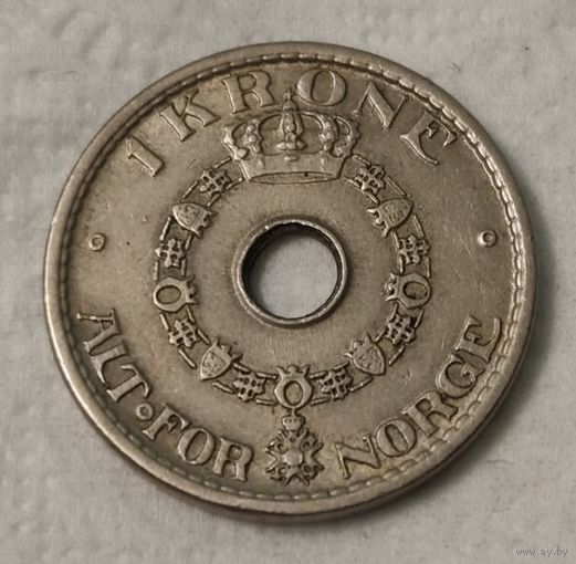 Норвегия 1 крона, 1950 (14-19-21)