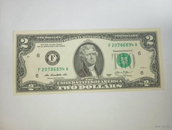 США 2 доллара 2013 года штат Атланта .