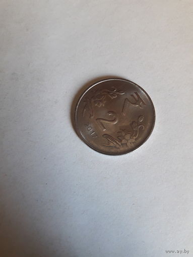 Индия 2 рупии 2017 Калькутта