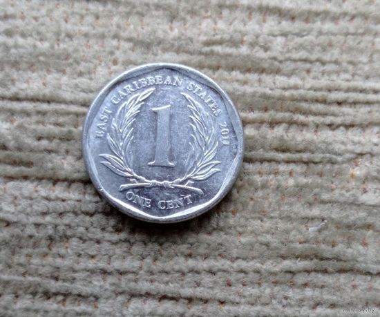 Werty71 Карибские острова 1 цент 2011 Елизавета 2 Карибы