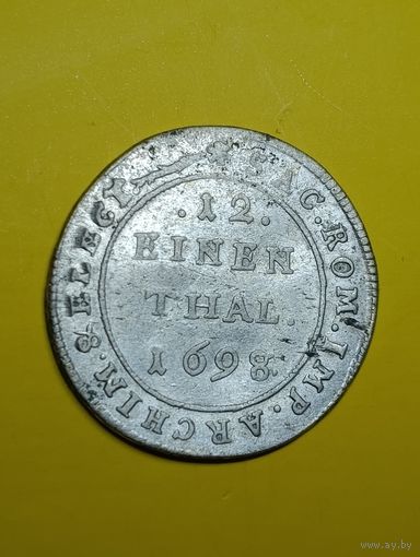 1/12 талера 1698г.,Саксония-Альбертин