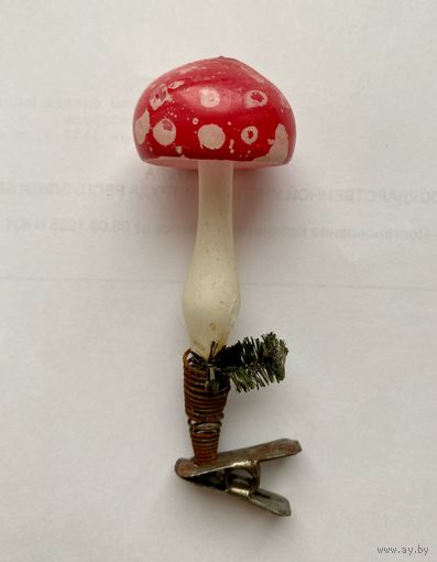 Елочная игрушка Гриб ГДР