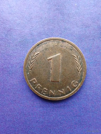 Германия ФРГ 1 пфенниг 1982 D