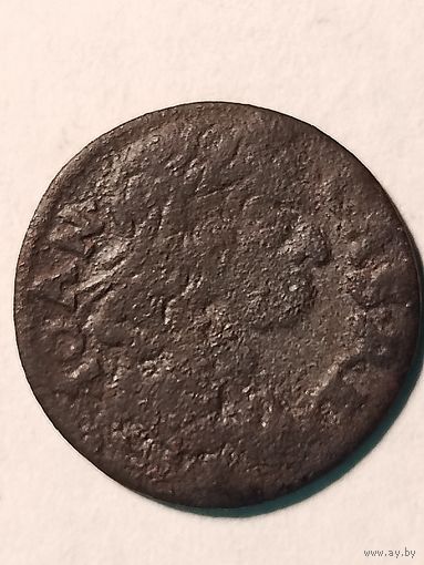 Солид (боратинка) 1660 г. польский герб. Ян II Казимир(1) , без мц.