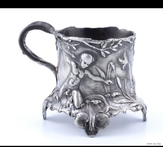 Подстаканник Modern, посеребрение, 1880-1918 г. Германия