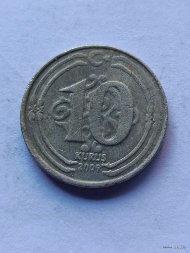 Турция. 10 Куруш 2009 года. (4).