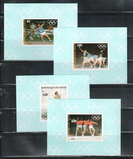 Нигер-1983 (Мих.846В-849В) ** , Спорт, ОИ-1984(полная серия),БЗЦ-4 ЛЮКС