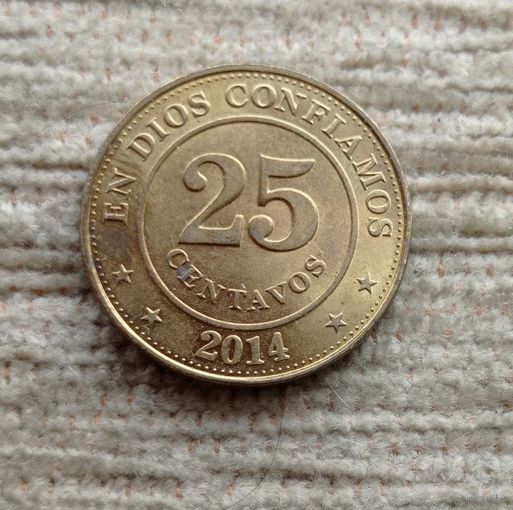 Werty71 Никарагуа 25 сентаво 2014