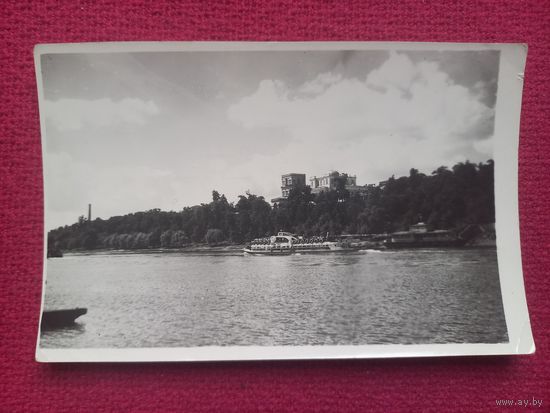 Гомель. Вид с реки Сож. ГУУЗ МПС г. Гомель. 1958 г. Чистая.