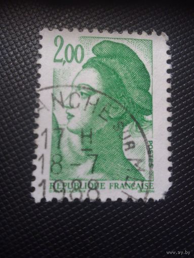 Франция. Стандарт. 1982г. гашеная