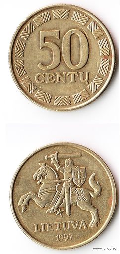 50 центов Литва 1997 год