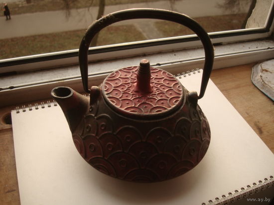 Чайник\кофейник\,чугун,старинный!