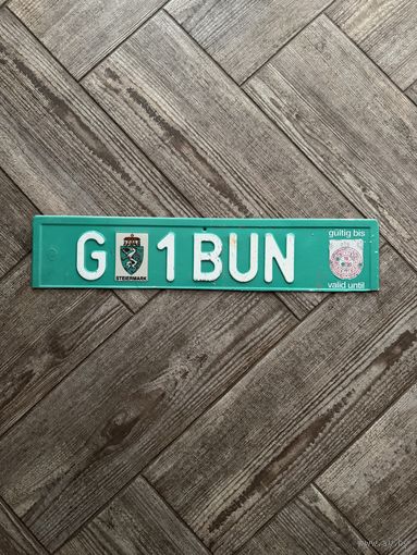 Номер - номерной знак Австрии (Штирия)