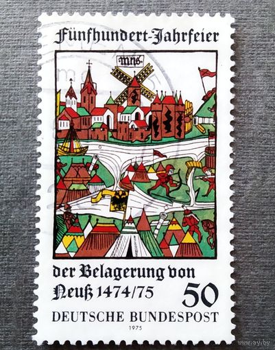 Марка Германия 1975 год 500-летие осады Нойсса