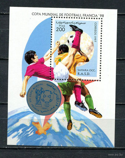 Сахара - 1997 - Чемпионат мира по футболу - 1 блок. MNH.  (Лот 100Gj)-T2P38
