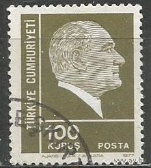 Турция. Кемаль Ататюрк. Первый президент. 1977г. Mi#2418.