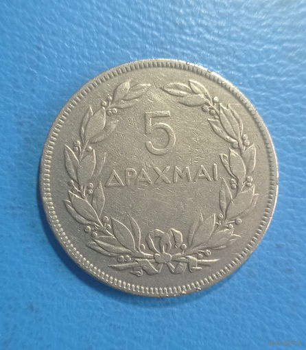 Греция 5 драхм 1930 год феникс