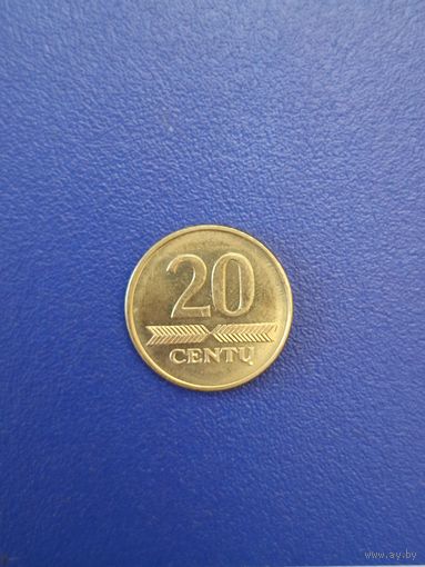 Литва 20 центов 2009 года