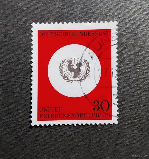 Марка Германия 1966 год 20 лет ЮНИСЕФ