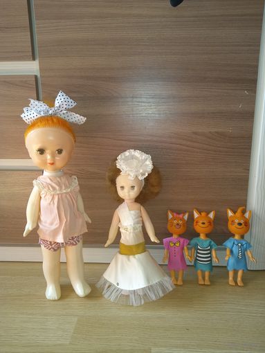 Куклы СССР и Три кота