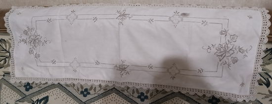Салфетка-накомодник, вышиванка под цветы-1