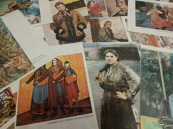 Подборка цветных репродукций из книг и журналов СССР