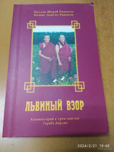 Львиный взор. Комментарий к трём заветам Гараба Дордже (Цигсум нэдэг) / Ринпоче П, Ш., Ринпоче Ц. Д.