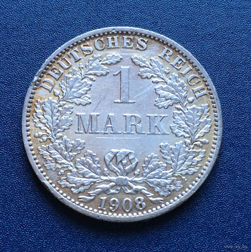 Германия 1 марка 1908 A