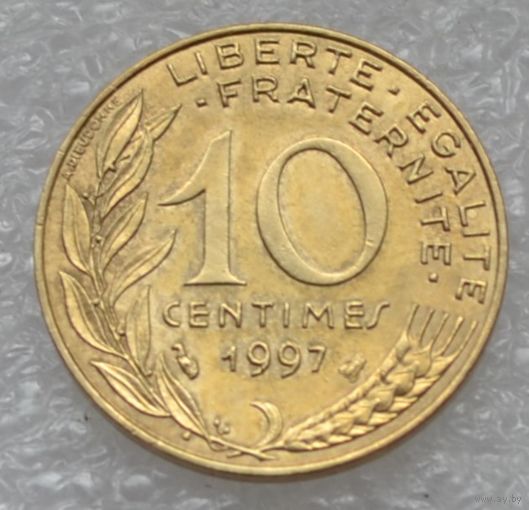 Франция, 10 сантимов 1997 г.