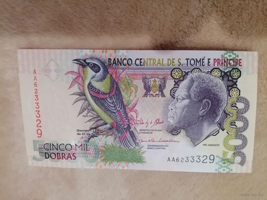 Сан-Томе и Принсипи 5000 UNC c рубля