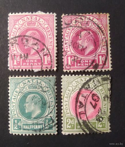 Великобритания. ЮЖНАЯ АФРИКА \206\ колония НАТАЛЬ 1902-1904 г