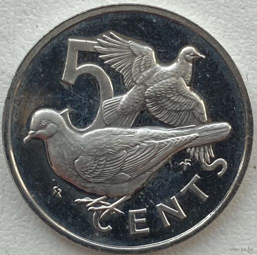 Британские Виргинские острова 5 центов 1974 г.