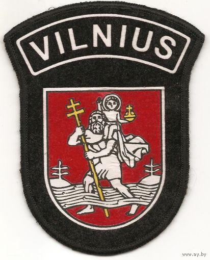Нарукавный знак литовской полиции,город Вильнюс