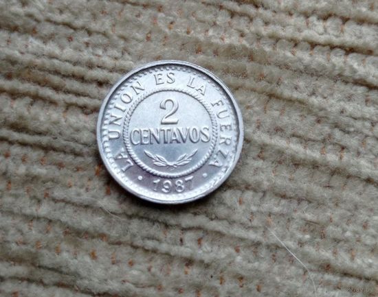 Werty71 Боливия 2 сентаво 1987