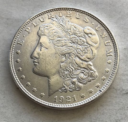 США 1 доллар 1921 Доллар Моргана (Филадельфия) - серебро 0,900, приличное состояние! Предпочтителен обмен на другие года и монетные дворы