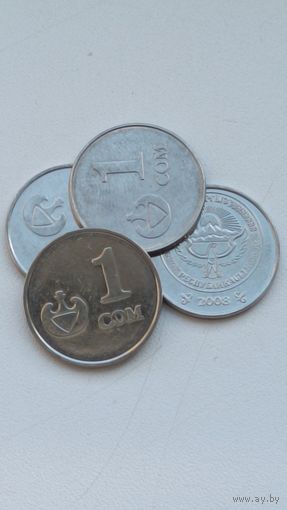 Киргизия. 1 сом 2008 года.