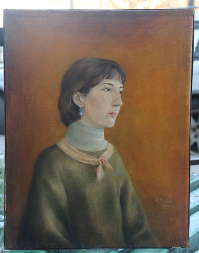 Картина "Девушка с сережками". -Мельник К. В.