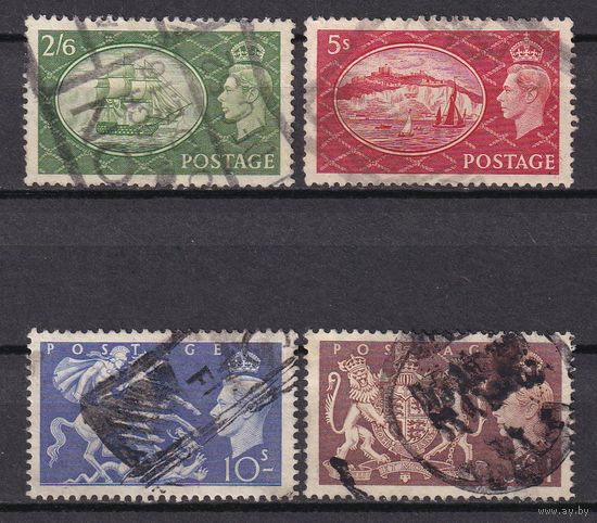 21.Br. Великобритания. Георг VI. 1951 г. Серия. Mi.##251-254.