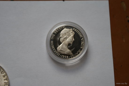 25 центов 1978, Британские Виргинские острова, proof